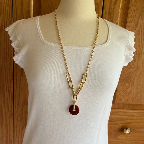 TALBOTS - Links and Circle Pendant -- NEW with Tag - Picture 9 of 9